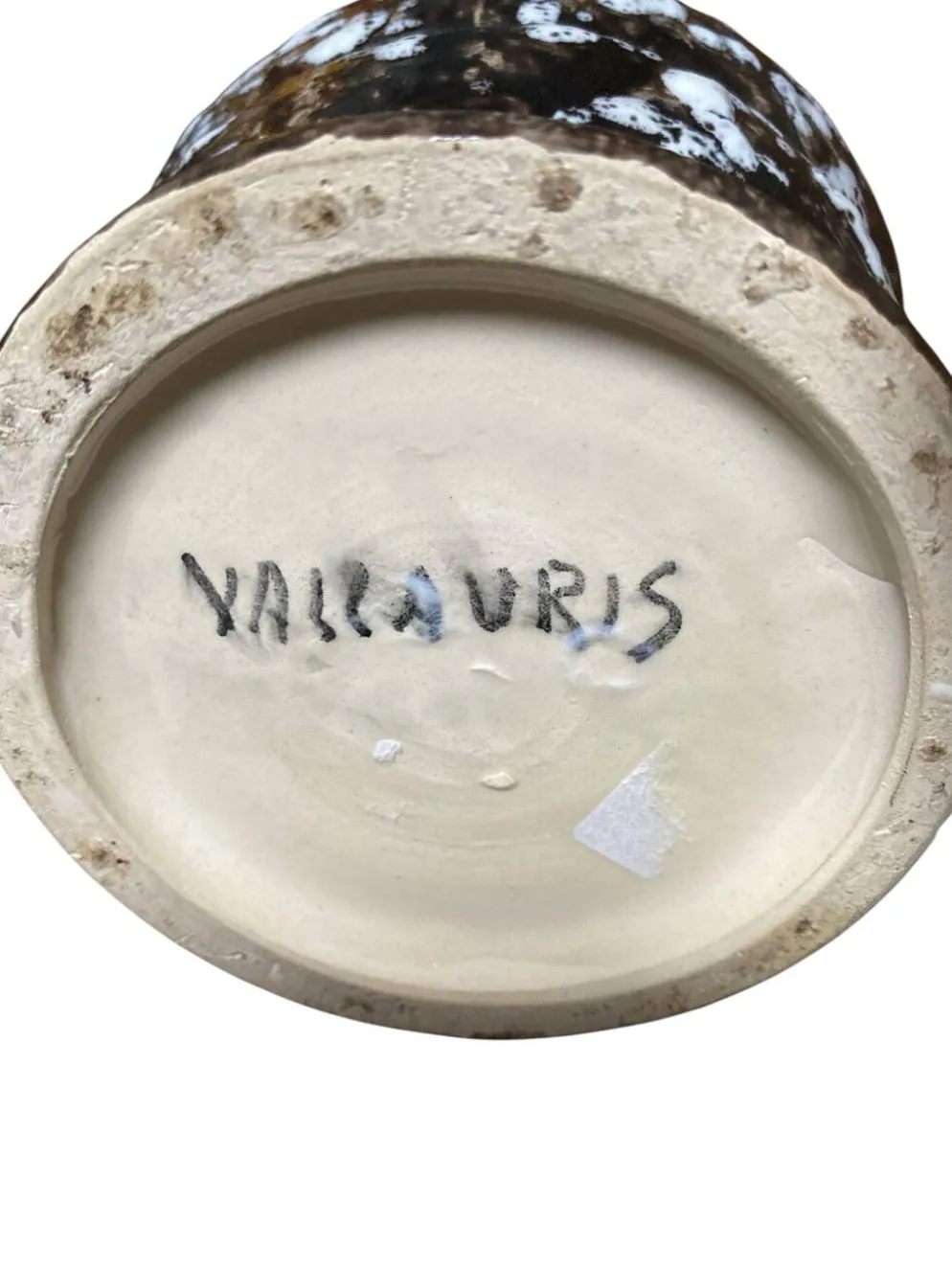 Ancien Pichet Pic Vallauris Années 50/60 – Écume de Mer & Rouge Flambo