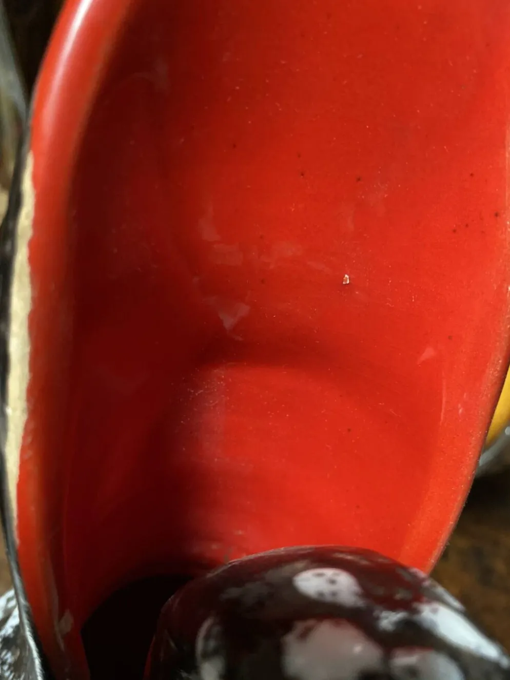 Ancien Pichet Pic Vallauris Années 50/60 – Écume de Mer & Rouge Flambo