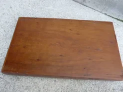 Ancien plateau de service marqueterie bois & nacre vintage
