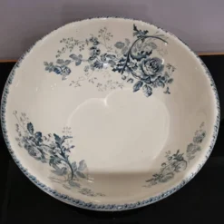 Ancien plat/ Vasque Terre De Fer Choisy-le-Roi E. Bourgeois