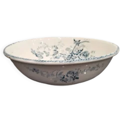 Ancien plat/ Vasque Terre De Fer Choisy-le-Roi E. Bourgeois