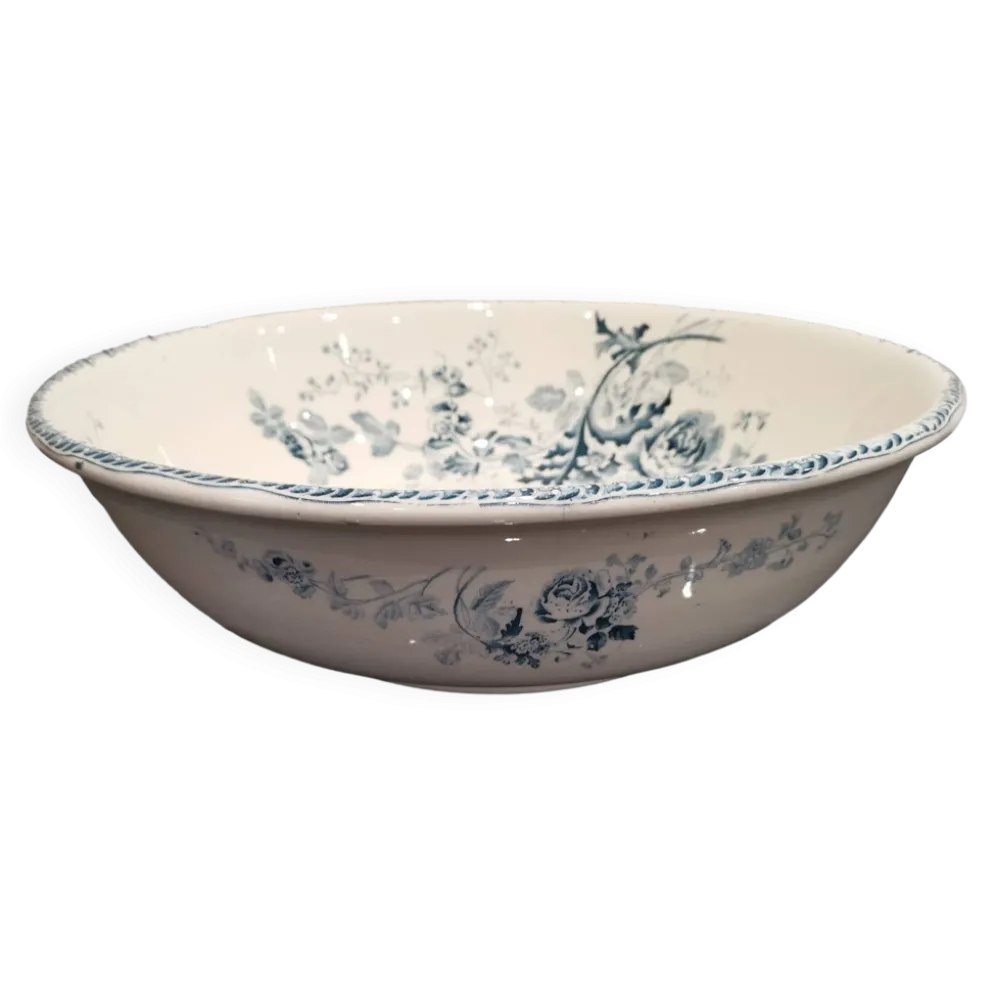 Ancien plat/ Vasque Terre De Fer Choisy-le-Roi E. Bourgeois
