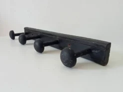 Ancien porte manteau mural en bois