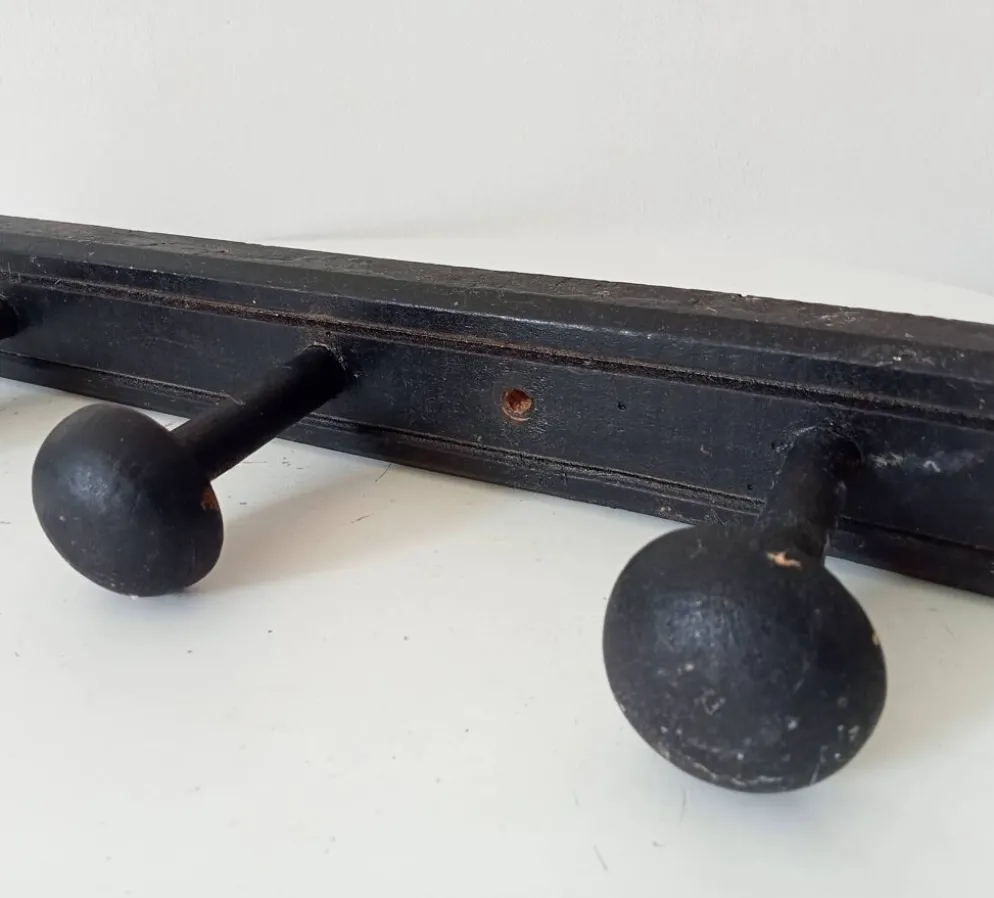 Ancien porte manteau mural en bois