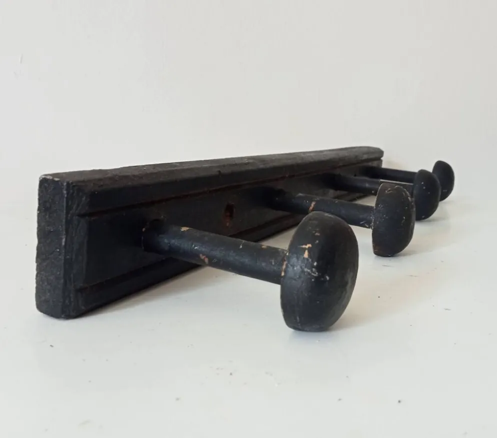 Ancien porte manteau mural en bois