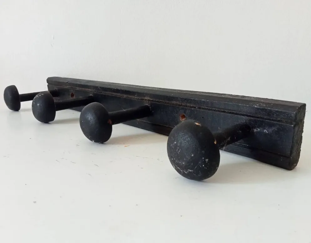 Ancien porte manteau mural en bois
