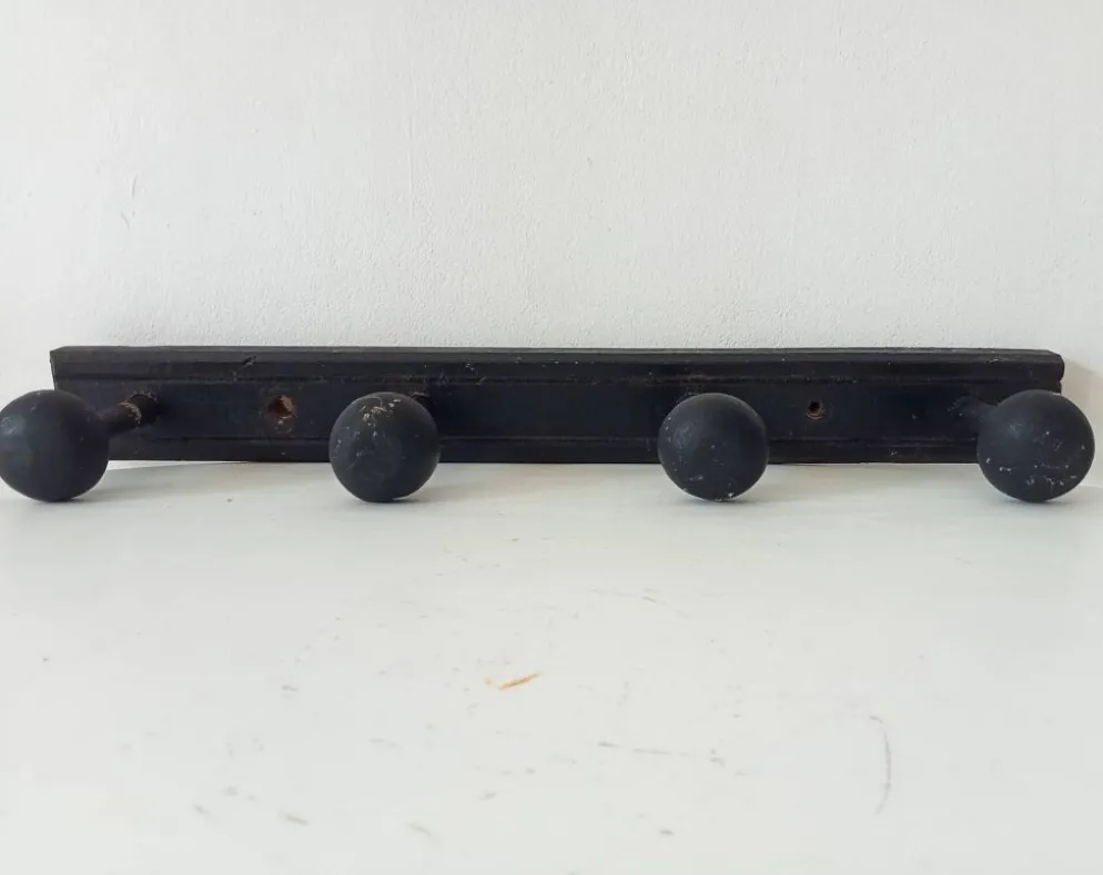 Ancien porte manteau mural en bois