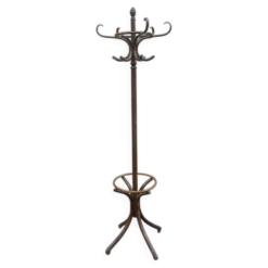 Ancien porte manteau perroquet en bois courbé – style Thonet