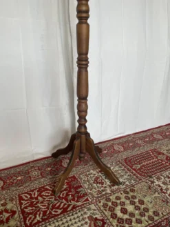 Ancien porte-manteau perroquet en bois tourné