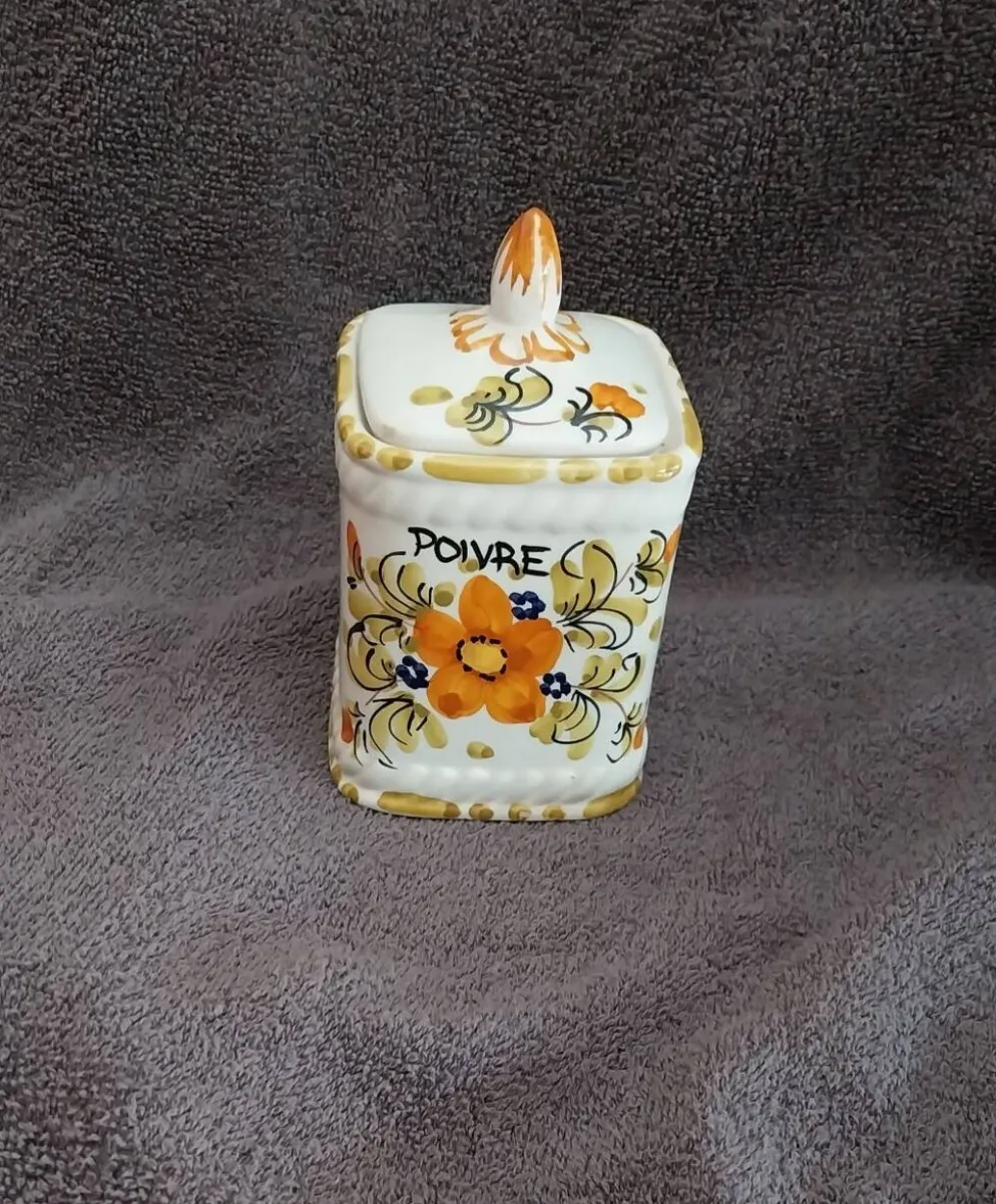 ancien Pot à condiments Poivre Pot à épices Vintage