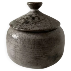 Ancien pot grès sucrier ACTH Thierry Chantal ROBERT