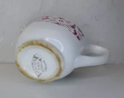Ancien pot à lait crémier en faïence de Lunéville