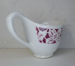 Ancien pot à lait crémier en faïence de Lunéville