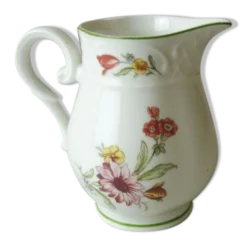 Ancien pot à lait, tulipe, en céramique, villeroy & boch