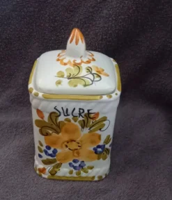 ancien Pot à sucre céramique Vintage