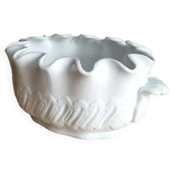 Ancien rafraichissoir en porcelaine blanche de Limoges