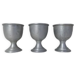 3 anciens coquetiers en alu