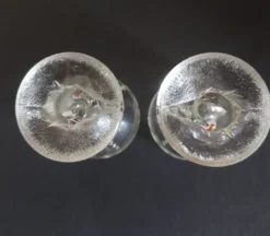 Anciens coquetiers en verre de Portieux