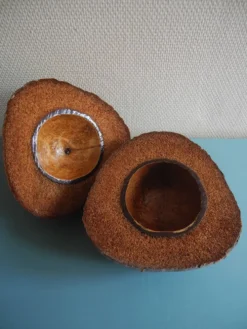 ancien seau glaçons noix coco Nocodaf Abidjan déco vintage ice bucket 70s