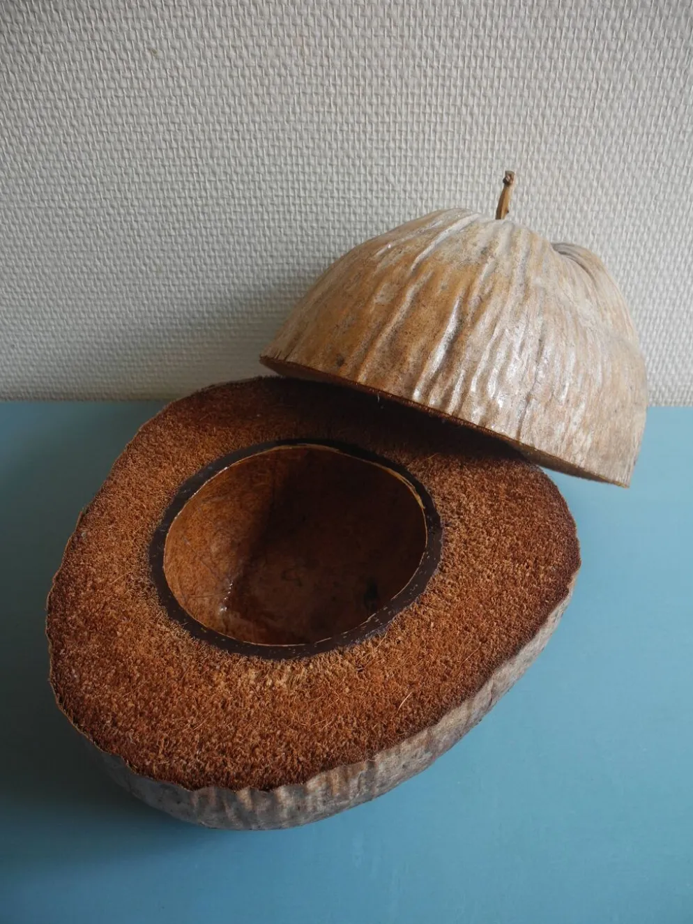 ancien seau glaçons noix coco Nocodaf Abidjan déco vintage ice bucket 70s