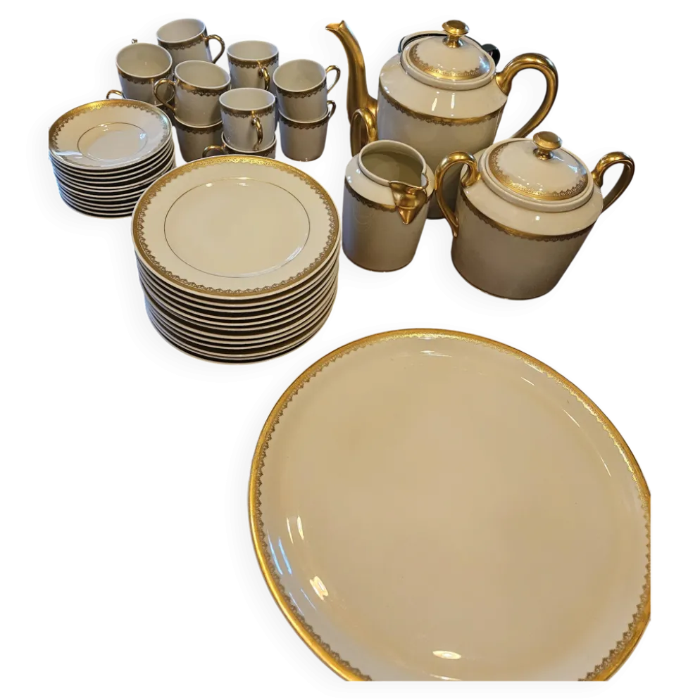 Ancien service A. Lanternier & Cie Limoges, 41 pièces, vers 1920-40