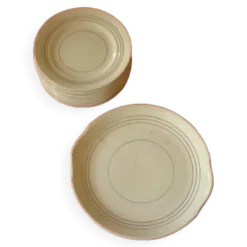 Ancien service à dessert en porcelaine Céranord, 13 pièces