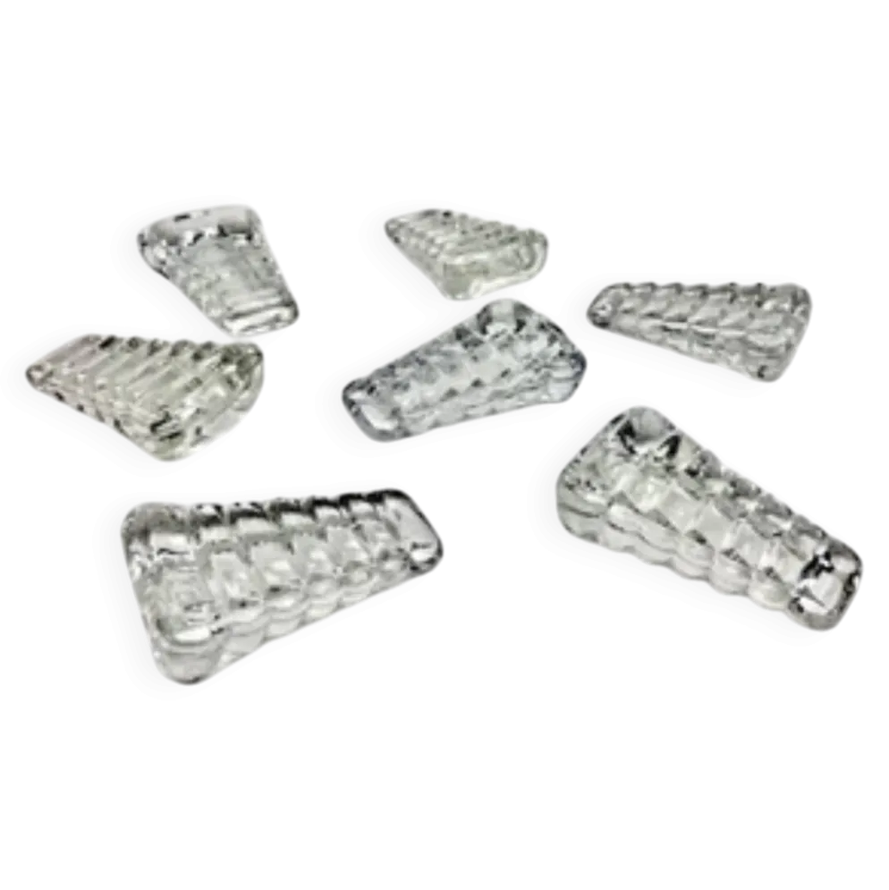 7 anciens porte couteaux cale assiette modèle bambou Portieux
