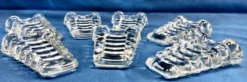 7 anciens porte couteaux cale assiette modèle bambou Portieux