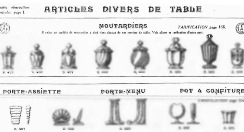 7 anciens porte couteaux cale assiette modèle bambou Portieux