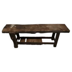Ancien établi en bois vintage