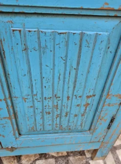 Ancien vaisselier Art déco en teck birman
