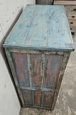 Ancien vaisselier en teck birman