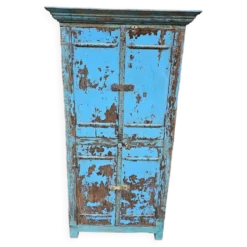 Ancien vaisselier tribal en teck birman