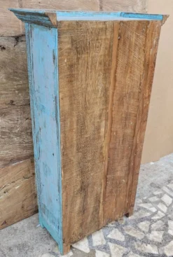 Ancien vaisselier tribal en teck birman
