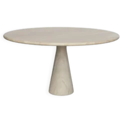 Angelo Mangiarotti M1 eettafel Travertin marmer 130cm