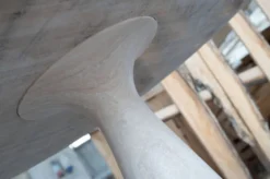 Angelo Mangiarotti M1 eettafel Travertin marmer 130cm