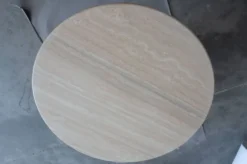 Angelo Mangiarotti M1 eettafel Travertin marmer 130cm