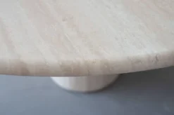 Angelo Mangiarotti M1 eettafel Travertin marmer 130cm