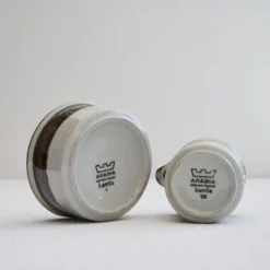 Anja Jaatinen-Winqvist 'Karelia' Milch- und Zuckerset pour Arabia Finland, années 1970
