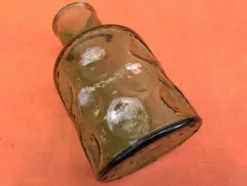 Années 1970 Carafe à orangeade verre bullé et coloré