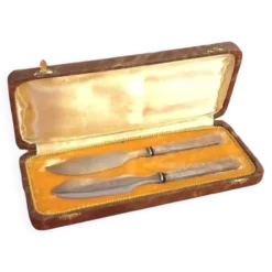 Années 1930 Coutelier Claude Sauzedde Etampes Couteaux à Fromage / Beurre