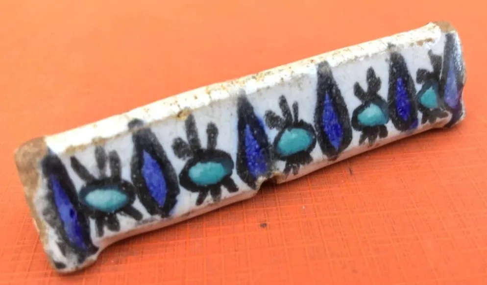 Années 1920-1940 3 Porte-couteaux Céramique Tunisienne Nabeul Atelier el-Kh