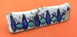 Années 1920-1940 3 Porte-couteaux Céramique Tunisienne Nabeul Atelier el-Kh