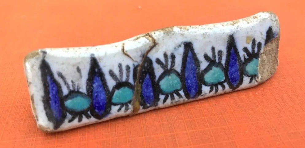 Années 1920-1940 3 Porte-couteaux Céramique Tunisienne Nabeul Atelier el-Kh