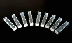 Années 1970 9 porte-couteaux Plexiglass transparent