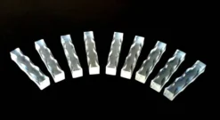 Années 1970 9 porte-couteaux Plexiglass transparent