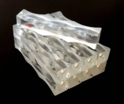 Années 1970 9 porte-couteaux Plexiglass transparent