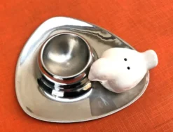 Années 1960 Space Age Design Coquetier / Salière