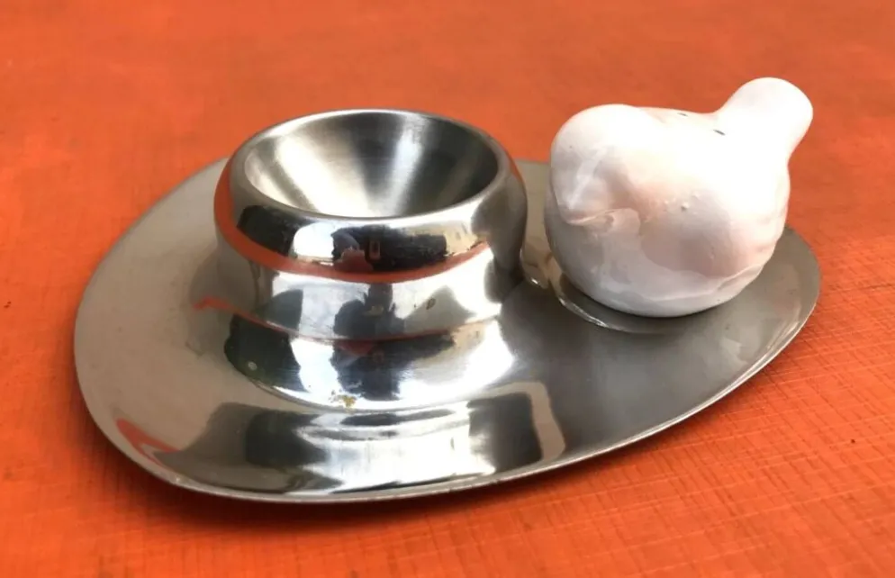 Années 1960 Space Age Design Coquetier / Salière
