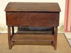 Antique coffre égouttoir en chêne massif